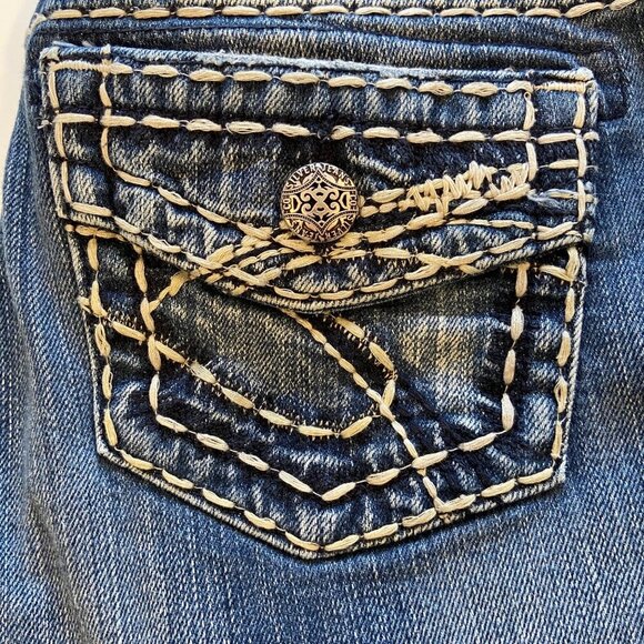 Silver Jeans Co. Suki Mid Straight leg 25 Womens Blue Denim Straight Leg Jeans - Picture 8 of 15